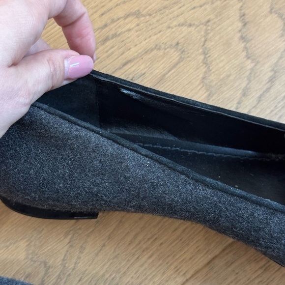 VANELi Gray Wool Pointed Flats with Bow Detail - Ladies 38 - EUC - Picture 13 of 14